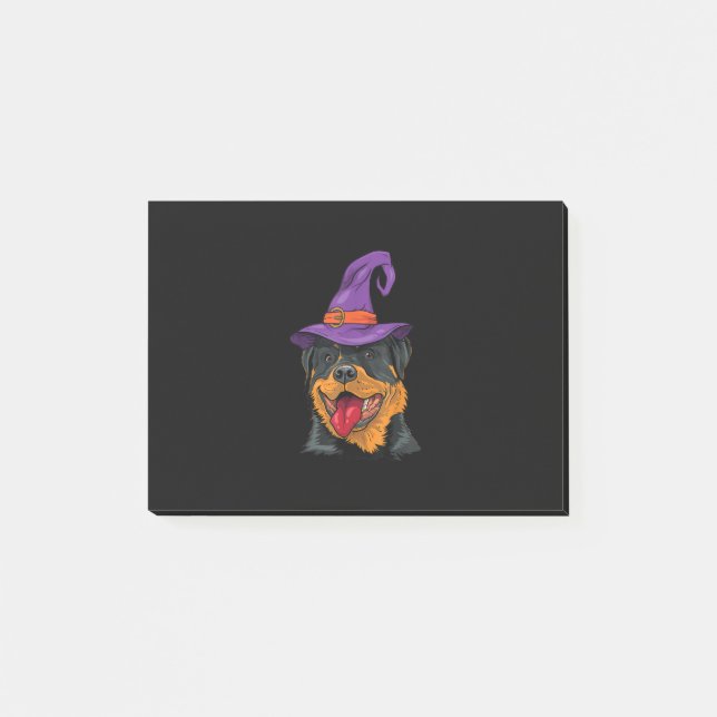 Notas Post-it® rottweiler halloween perro rottie (Anverso)