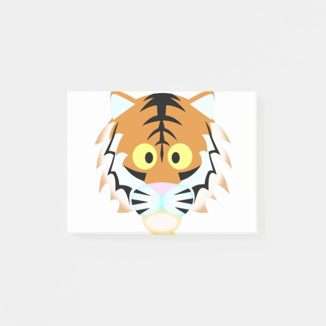 Notas Post-it® Round Head Tiger (Anverso)