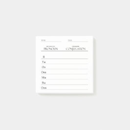 Notas Post-it® Ruso | Práctica de conjugación de verbos