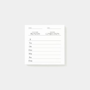 Notas Post-it® Ruso   Práctica de conjugación de verbos