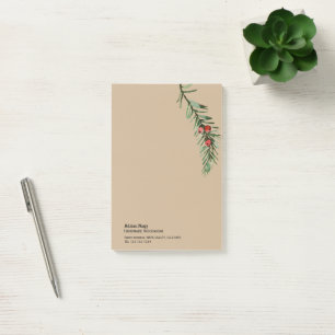 Notas Post-it® Rústica rama de árbol Yew