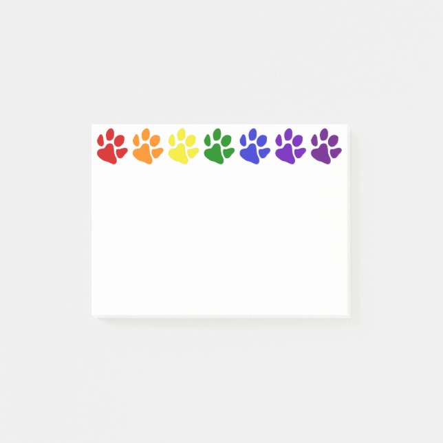 Notas Post-it® Rutas de arco iris (Anverso)