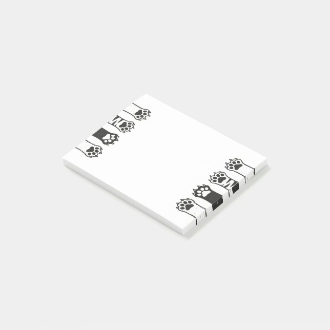 Notas Post-it® Rutas de gato (En perspectiva)