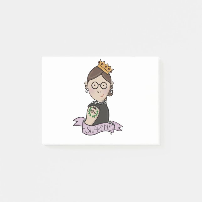 Notas Post-it® Ruth Bader Ginsburg, RBG notorio (Anverso)