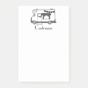 Notas Post-it® RV Camper Caravana Thunder_Cove