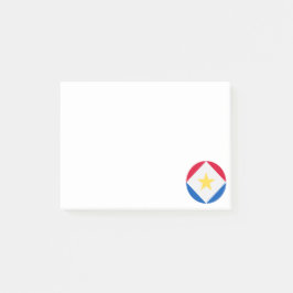 Notas Post-it® Saba Island Flag