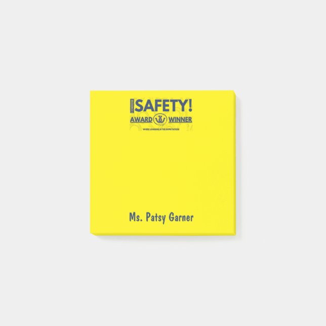 Notas Post-it® Safety Award Note (Anverso)