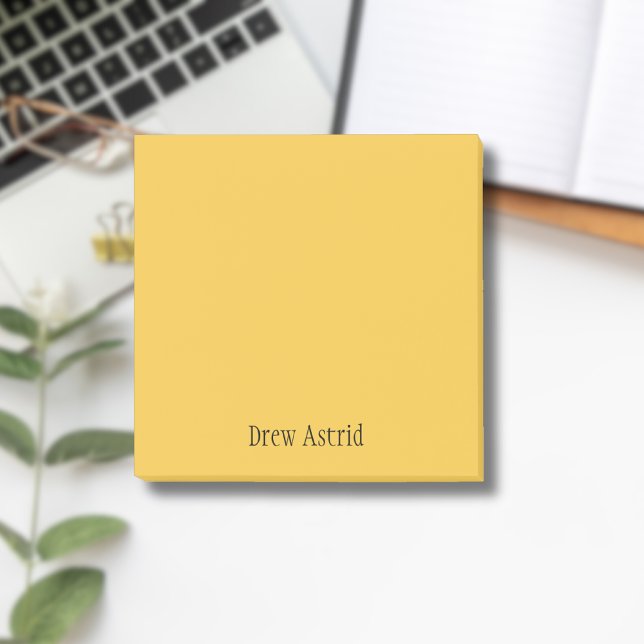 Notas Post-it® Saffron Profesional Minimalista Black Script (Subido por el creador)