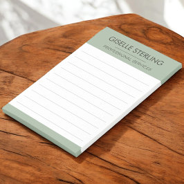 Notas Post-it® Sage Green Minimal Professional Modern Business