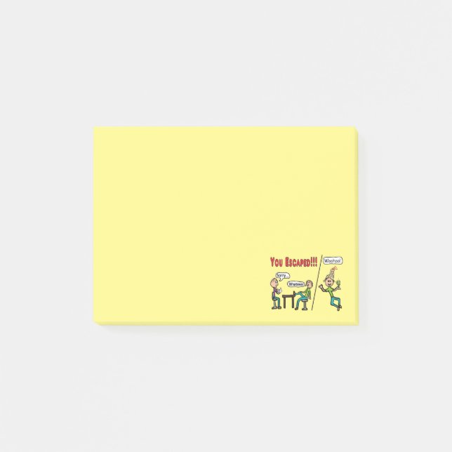 Notas Post-it® Salir del trabajo (Anverso)