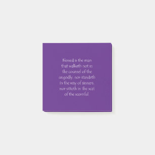 Notas Post-it® Salmos de la cita de la escritura 1 1
