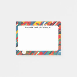 Notas Post-it® Salpicadura de pintura diagonal