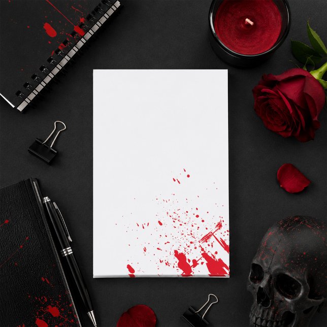 Notas Post-it® Salpicaduras de sangre roja (Subido por el creador)