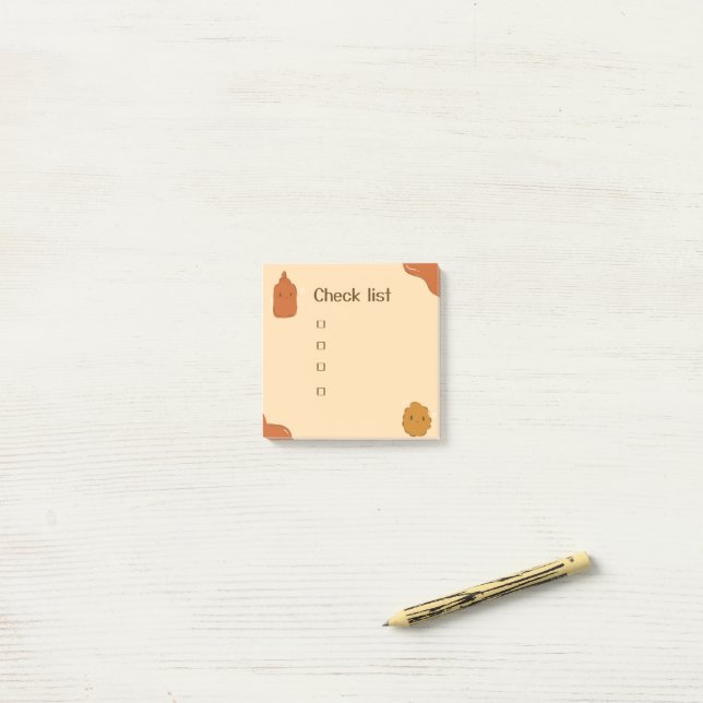 Notas Post-it® Salsa de tomate y nugget de pollo  (Escritorio)