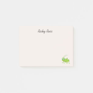 Notas Post-it® Saltamontes verde lindo morado