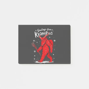Notas Post-it® Saludo de los Navidades de Navidad de Krampus