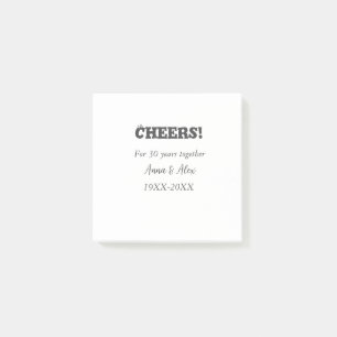 Notas Post-it® Saludos a los 30 años juntos aniversario agregar n