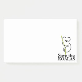 Notas Post-it® Salvar koalas
