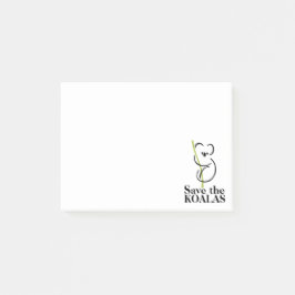 Notas Post-it® Salven a los Koalas