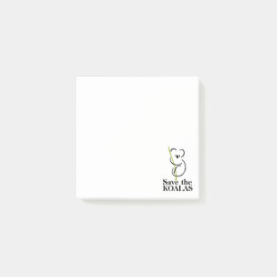 Notas Post-it® Salven a los Koalas