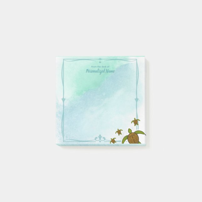 Notas Post-it® Sammy Sea Turtle (Anverso)