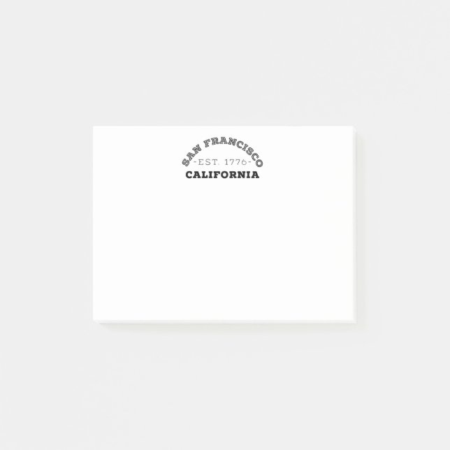 Notas Post-it® San Francisco California (Anverso)