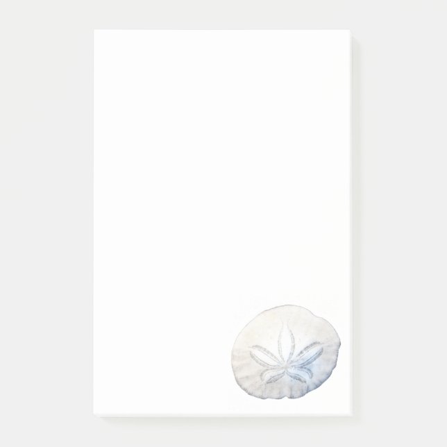Notas Post-it® Sand Dollar Photo 4x6 Notes Stationery (Anverso)