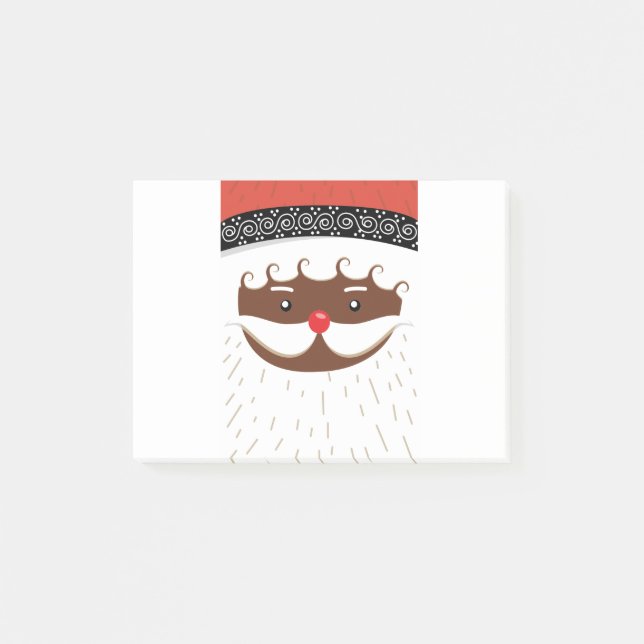 Notas Post-it® santa afroamericana (Anverso)