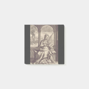 Notas Post-it® Santa Anastasia la Libertadora Arte en Blanco y Ne