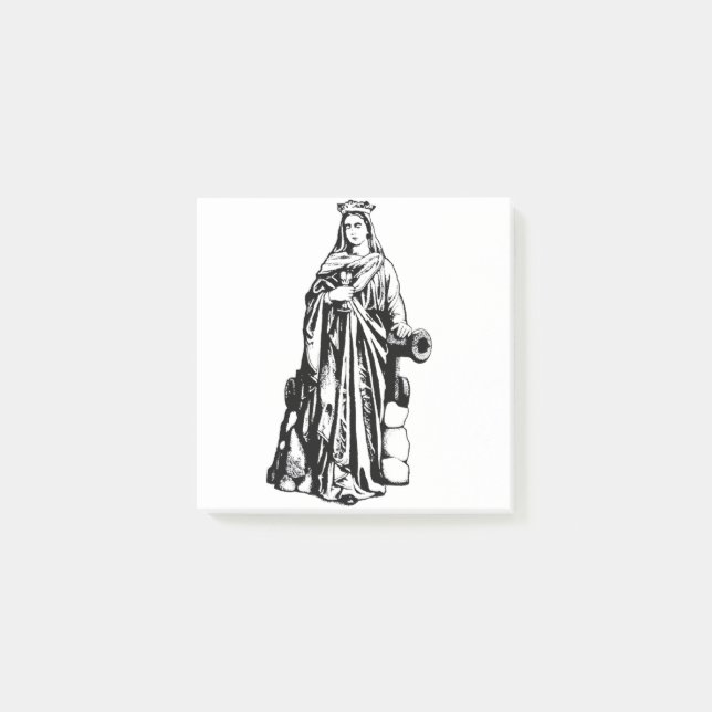 Notas Post-it® Santa Bárbara Virgen y mártir (Anverso)