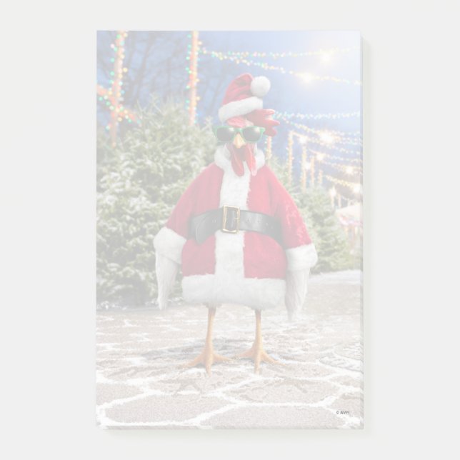 Notas Post-it® Santa Chicken (Anverso)