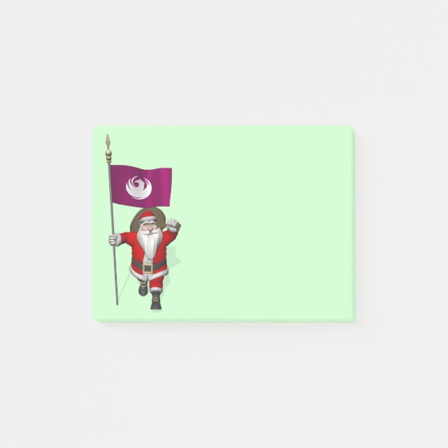 Notas Post-it® Santa Claus Con El Diseño De Phoenix (Anverso)