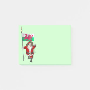 Notas Post-it® Santa Claus Con El Fin De Gales