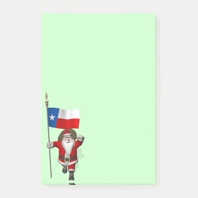 Notas Post-it® Santa Claus con el fin de Texas (Anverso)