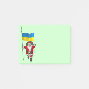 Notas Post-it® Santa Claus Con El Fin De Ucrania