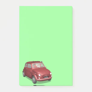 Notas Post-it® Santa Claus En Fiat 500
