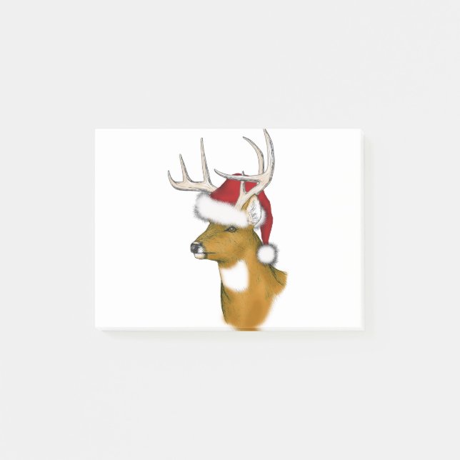 Notas Post-it® santa deer (Anverso)