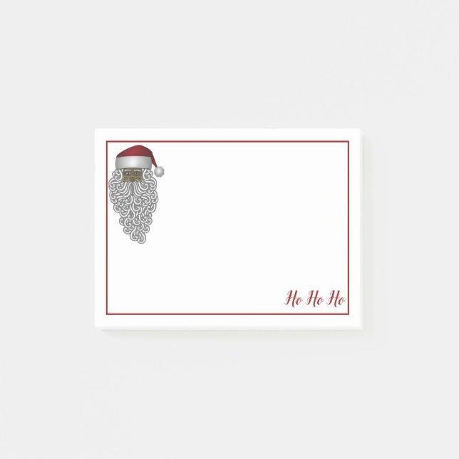 Notas Post-it® Santa Navidades de Estados Unidos Africano (Anverso)