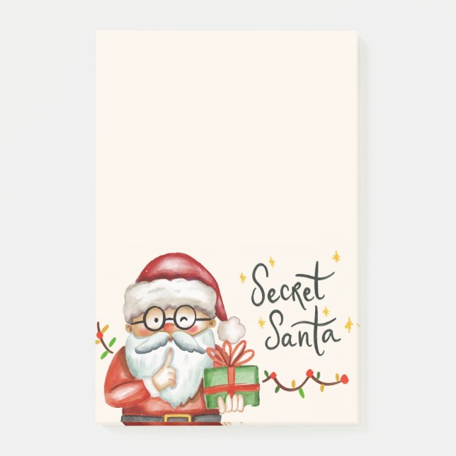 Notas Post-it® Santa Secreta (Anverso)