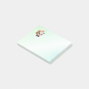 Notas Post-it® Santa Verde Con Juguetes