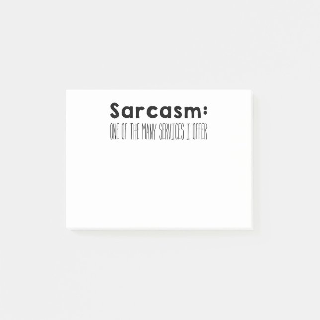 Notas Post-it® sarcasm (Anverso)