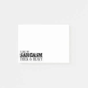 Notas Post-it® Sarcasmo grueso y pesado