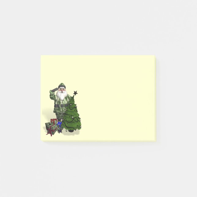 Notas Post-it® Sargento Santa Claus (Anverso)