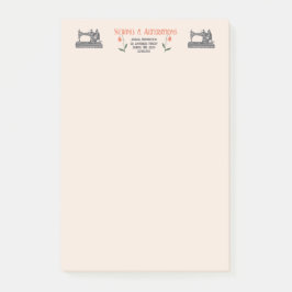 Notas Post-it® sastre de máquina de coser de época