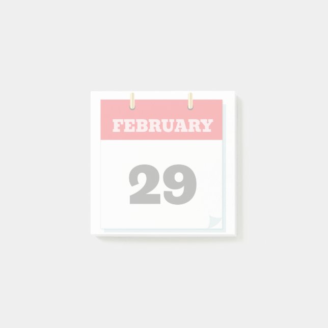 Notas Post-it® Save The Date Calendar Illustration (Anverso)