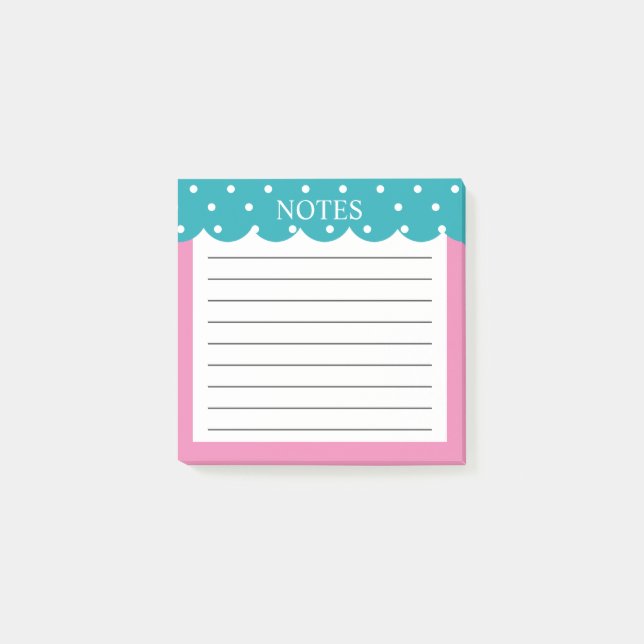 Notas Post-it® Scalloped Post it Notes (Anverso)