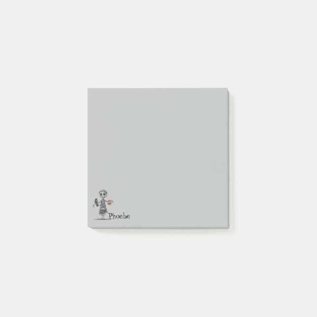 Notas Post-it® Scarecrow Mummy Gray (Anverso)