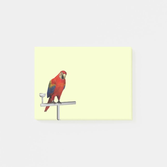 Notas Post-it® Scarlet Macaw (Anverso)