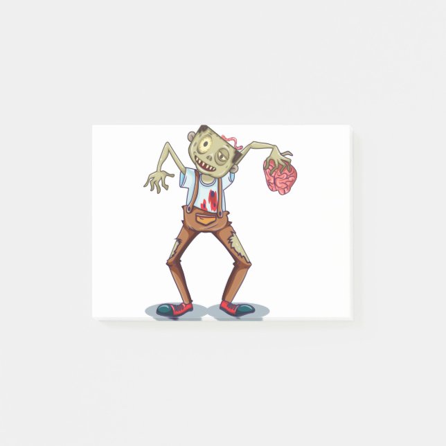 Notas Post-it® Scary zombie (Anverso)