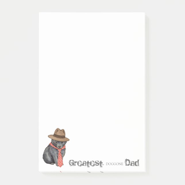 Notas Post-it® Schipperke Dad (Anverso)
